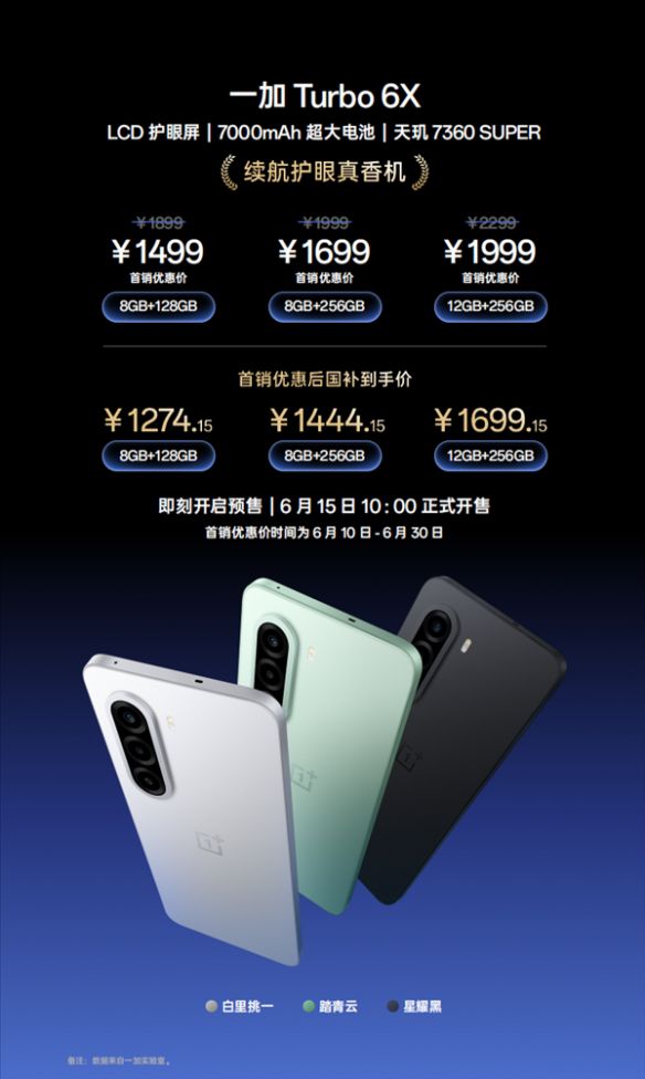 OLED屏太瞎眼？一加发布Turbo 6X手机：无频闪LCD屏  第3张
