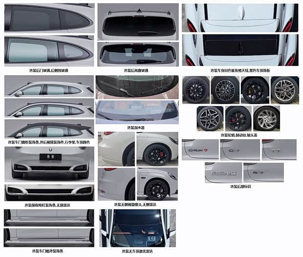 个性的“青蛙眼”造型 定位纯电中型车 欧拉7申报信息曝光  第3张