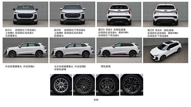 设计有亮点！轴距比现款车型加长111mm 全新奥迪Q3 L申报图  第4张
