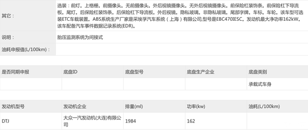 设计有亮点！轴距比现款车型加长111mm 全新奥迪Q3 L申报图  第8张