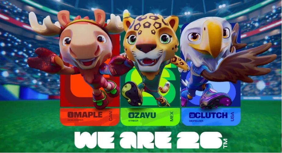 2026年美加墨世界杯三吉祥物发布，《卫报》批评其存在感不足且商业气息过浓  第1张