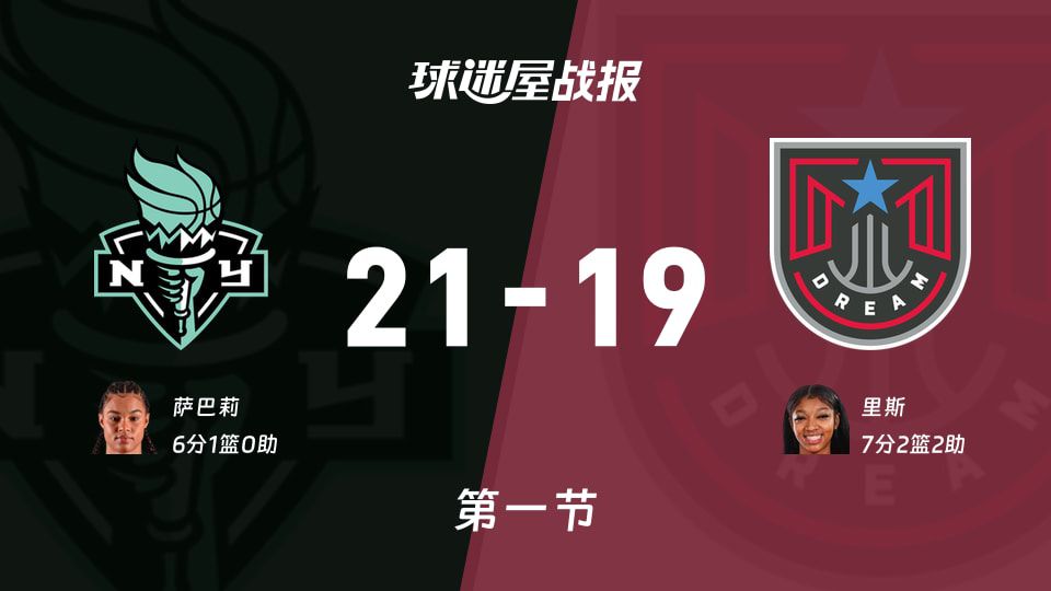 自由人vs梦想：首节战罢，自由人21-19梦想，里斯得到7分  第1张