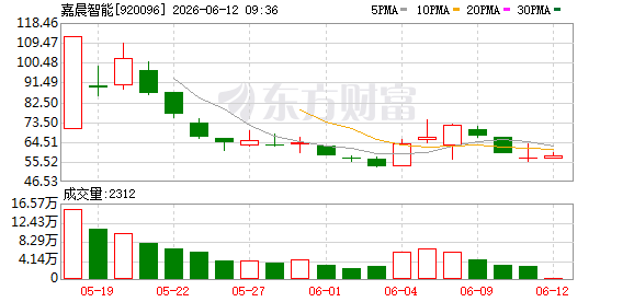 嘉晨智能聘任李慧彩为公司证券事务代表  第1张