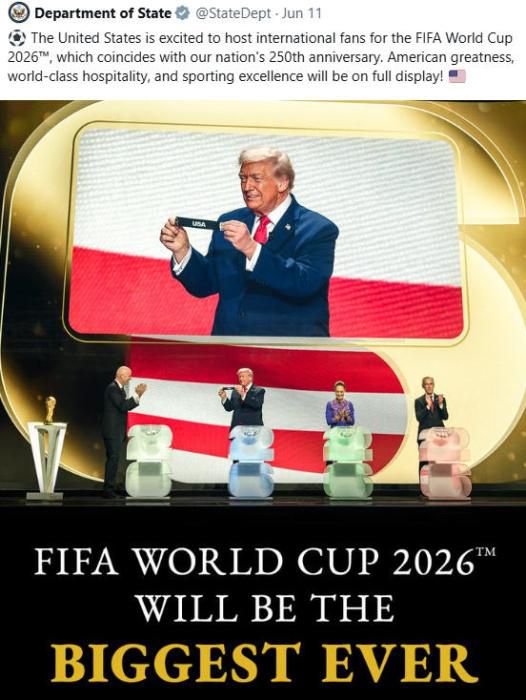 伊朗驻印尼大使馆转发美国世界杯贴文并附讽刺海报