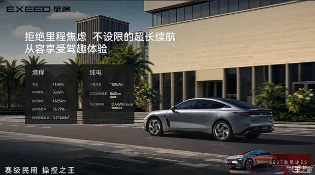 2027款星途ES开启预售 预售价18.99万元起 最高续航1685公里 第14张 2027款星途ES开启预售 预售价18.99万元起 最高续航1685公里 第14张