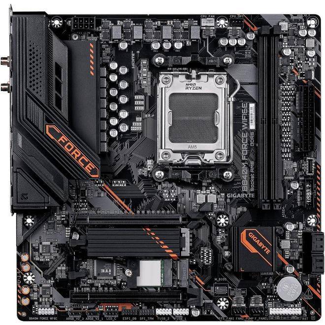 技嘉上线B840M FORCE WIFI6E主板：Micro ATX板型、2DIMM设计