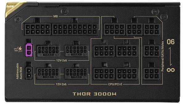 华硕ROG发布Thor 3000W钛金电源:额定功率3000W,单路12V输出250A 第2张 华硕ROG发布Thor 3000W钛金电源:额定功率3000W,单路12V输出250A 第2张