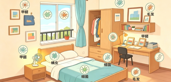 夏季卧室空气质量问题凸显：长时间关窗开空调或导致污染物浓度升高