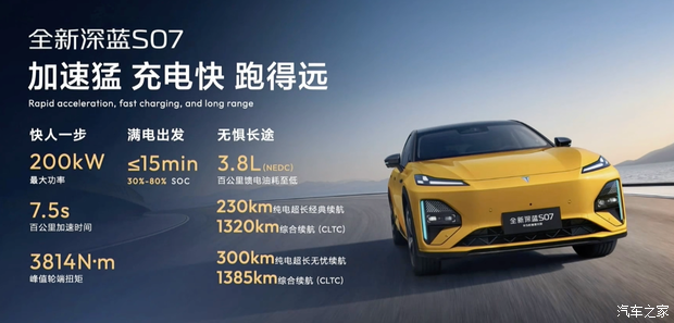深蓝S07华为乾崑激光版增程车型于重庆车展上市 限时售价15.49万元起  第17张