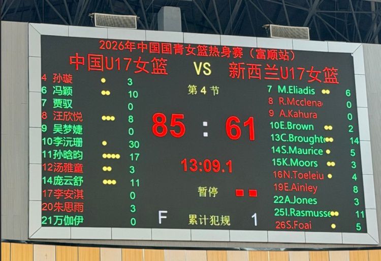 中国U17女篮热身赛85-61胜新西兰 首战开门红  第2张