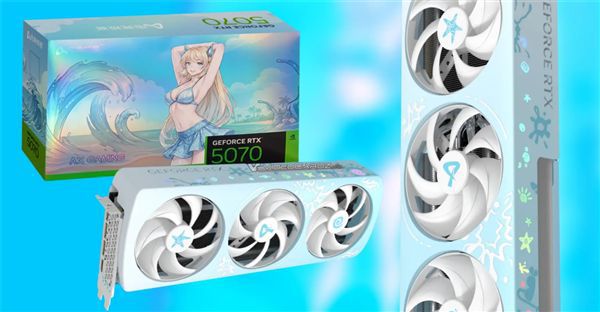 AX电竞叛客推出RTX 5070樱花限定版，同步发布二次元形象“雪璃”
