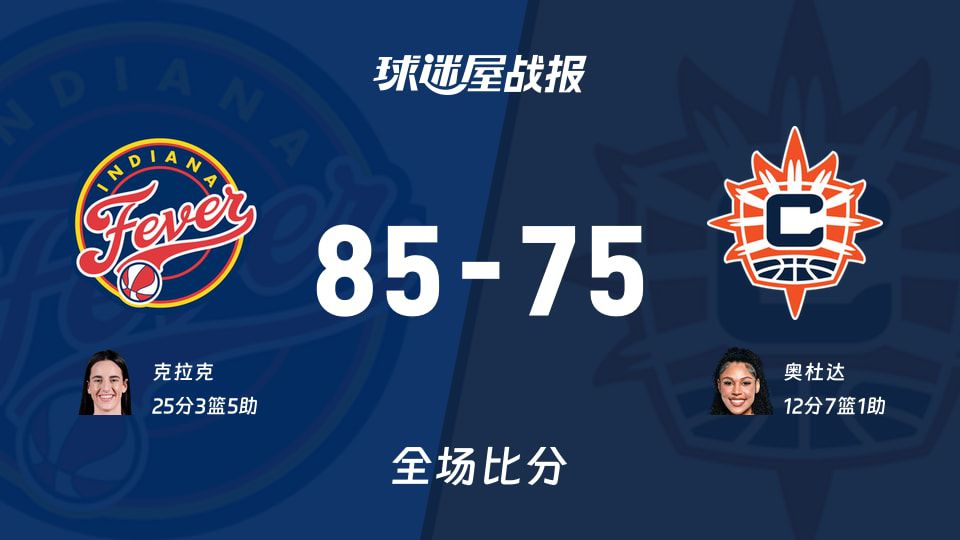 狂热客场85-75战胜阳光，克拉克拿下25分