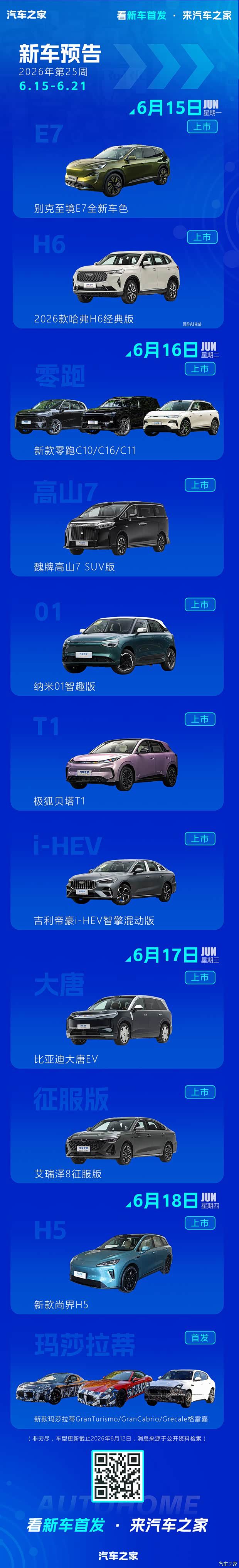 新款零跑C10/C16/C11、比亚迪大唐EV等多款车型将于本周上市或首发  第1张