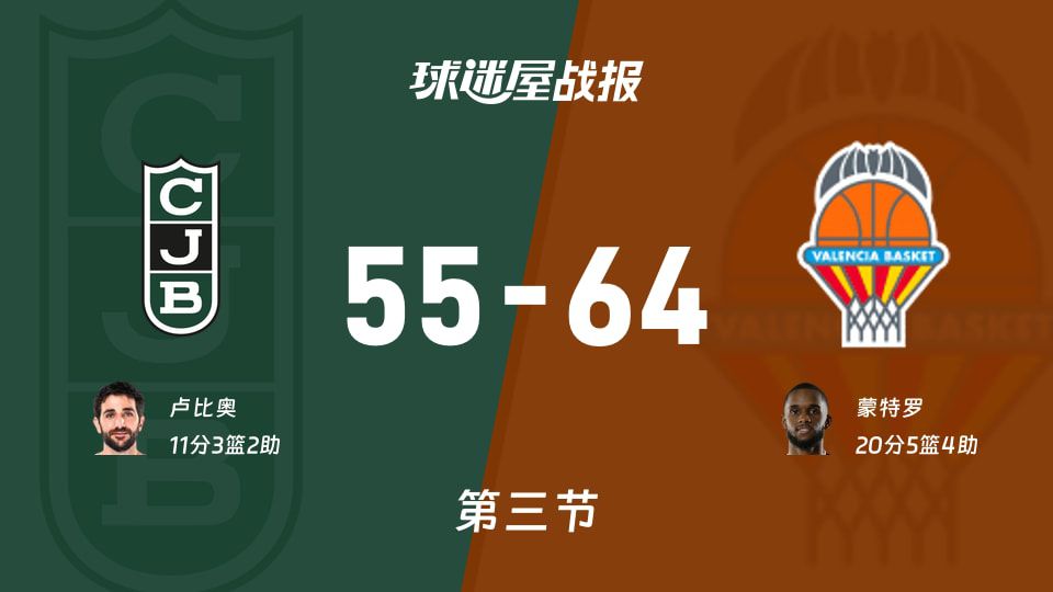 尤文图特对阵瓦伦西亚半决赛三节战罢 瓦伦西亚64比55领先