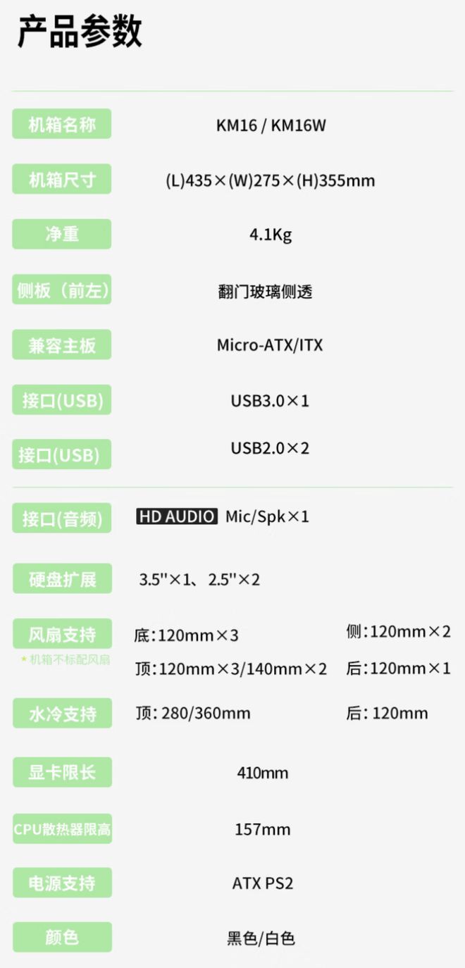长城阿基米德KM-16海景房机箱上市，售价169元  第5张