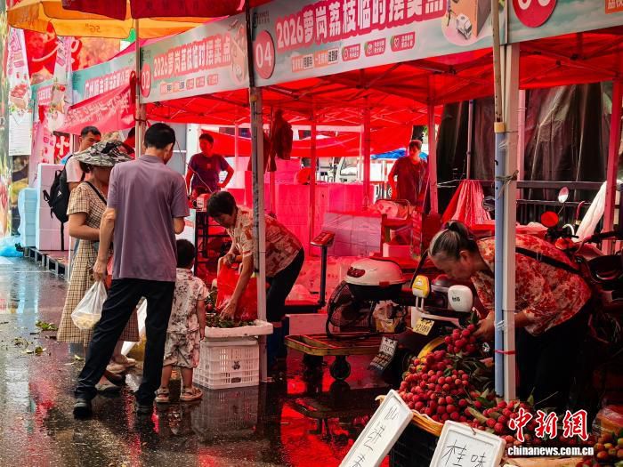 广州黄埔近600年历史的荔枝市场于6月15日开市