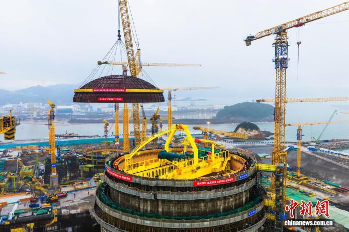 中广核福建宁德核电5号机组6月15日完成穹顶吊装  第2张