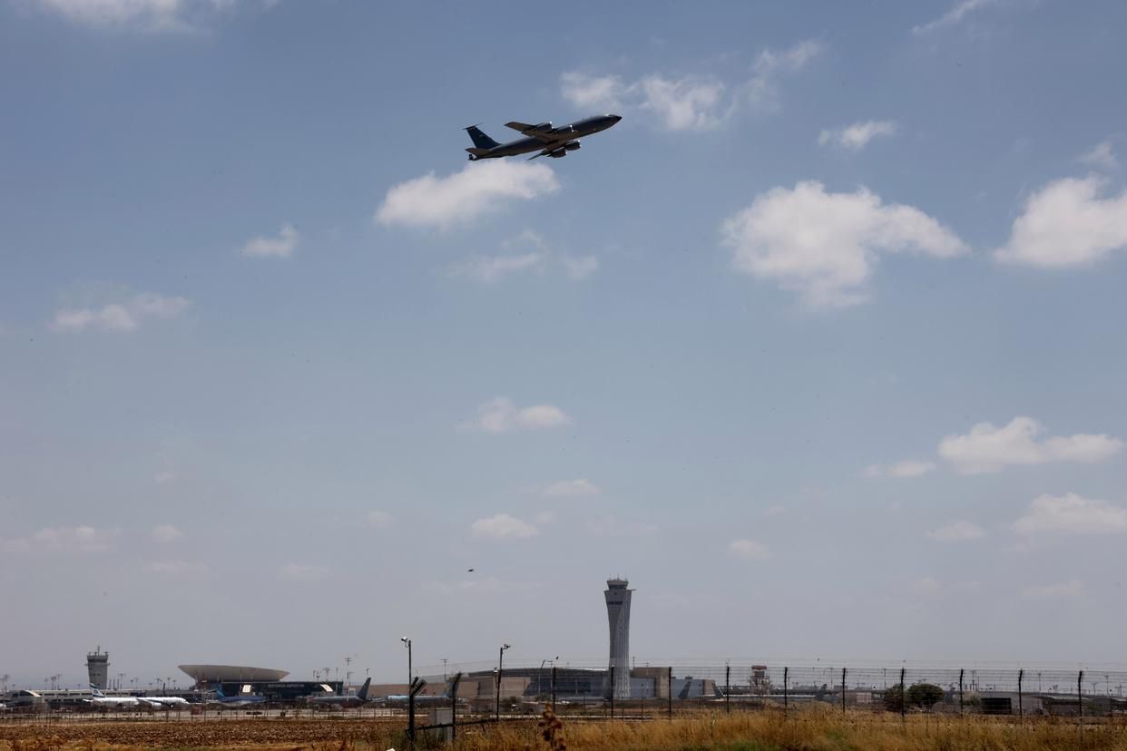 美军空中加油机飞离以色列本古里安机场，伊美谅解备忘录落地  第3张