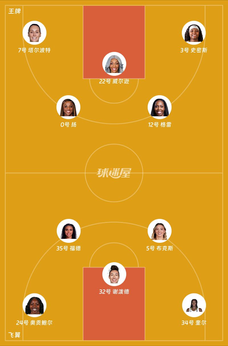 WNBA总裁杯小组赛：飞翼首节20-29暂领先王牌 威尔逊11分  第2张