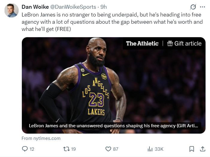 NBA名嘴西蒙斯：愿押上性命赌詹姆斯加盟勇士  第3张