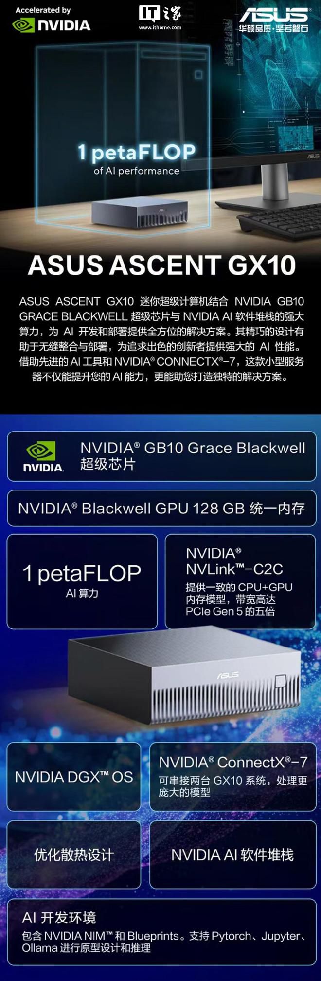 华硕Ascent GX10新增128GB内存与4TB存储版本 定价36999元  第1张