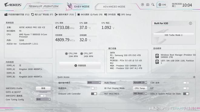 技嘉X870E主板搭载D5黑科技2.0与X3D鸡血模式2.0 降低DDR5内存超频门槛  第37张