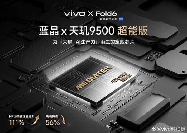 vivo X Fold6官宣6月26日发布，蓝洞配色首次亮相  第4张