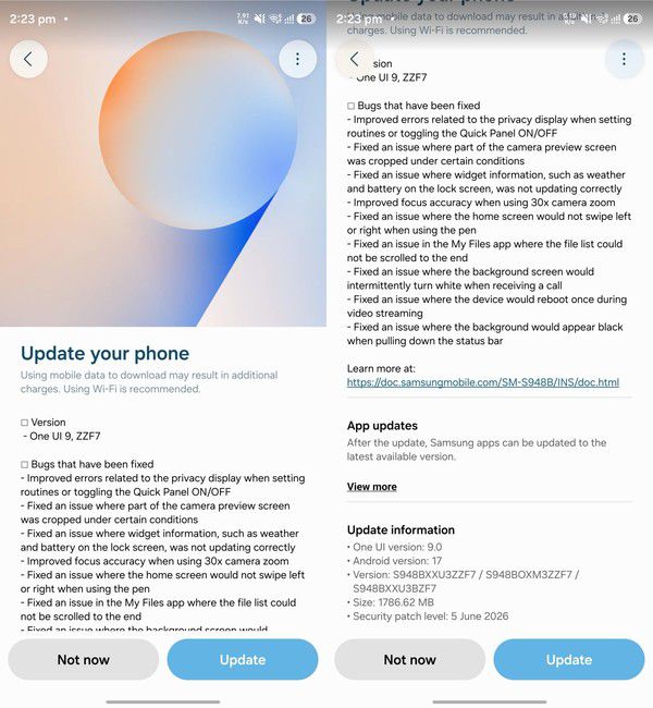 三星面向Galaxy S26系列推送第三个One UI 9.0 Beta更新  第2张