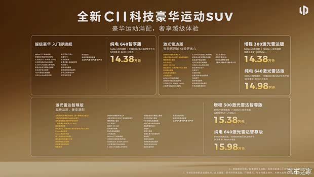 新款零跑C11正式上市 售价14.38万元起 四款车型配备激光雷达