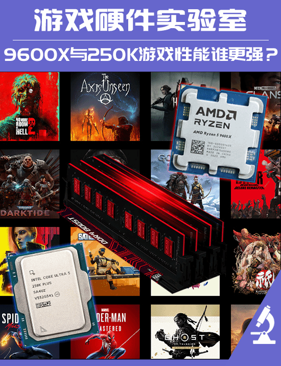 游戏性能对比测试：AMD锐龙7 9700X领先Intel酷睿Ultra 7 270K PLUS，酷睿Ultra 5 250K PLUS加入主流阵营  第1张