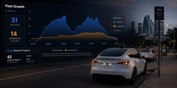 特斯拉Robotaxi项目一年未上报责任事故 活跃车队规模呈收缩态势  第1张