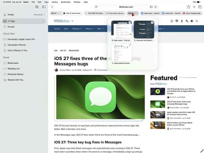 iPadOS 27为妙控键盘新增自动化触发条件 9to5Mac列出五项值得尝试的功能 第5张 iPadOS 27为妙控键盘新增自动化触发条件 9to5Mac列出五项值得尝试的功能 第5张