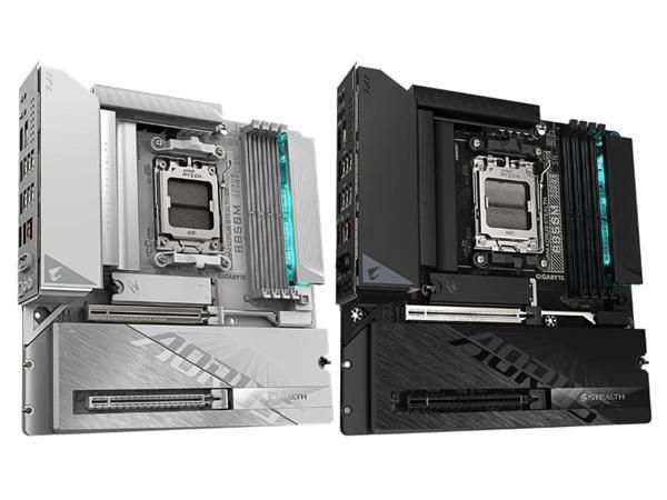 技嘉将推出两款B850M STEALTH系列主板 重点采用背置接口设计