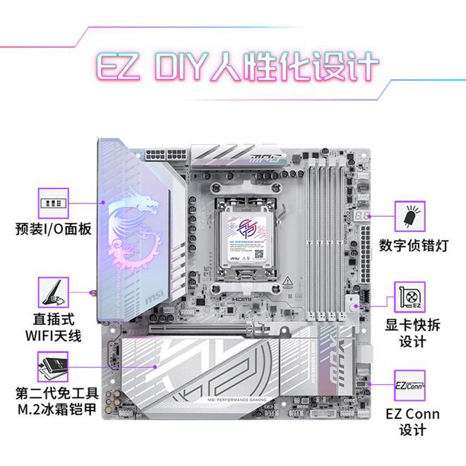 微星618大促:MPG B850M刀锋钛主板1549元 升级四年质保 第2张 微星618大促:MPG B850M刀锋钛主板1549元 升级四年质保 第2张