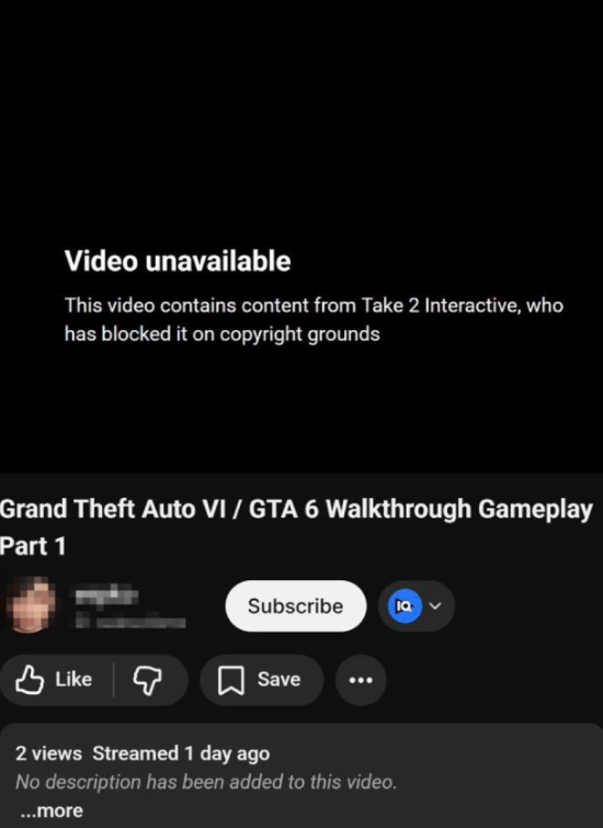GTA6》定于11月19日发售 实机演示视频因版权下架 第2张 GTA6》定于11月19日发售 实机演示视频因版权下架 第2张