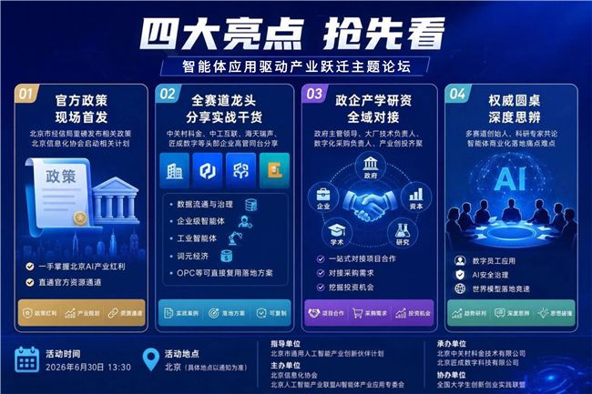 16家单位组建AI智能体专委会 产业论坛定于6月30日在京举办