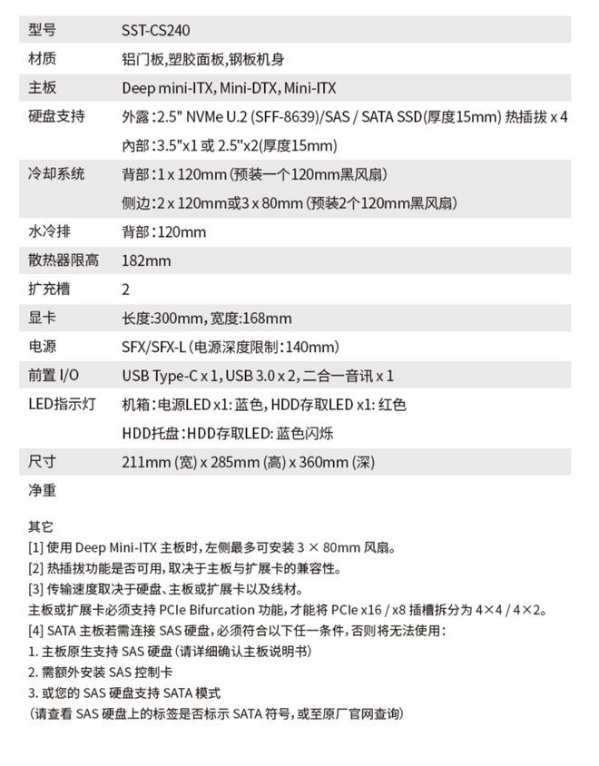 SilverStone CS240高性能NAS机箱京东开售 定价1999元  第6张