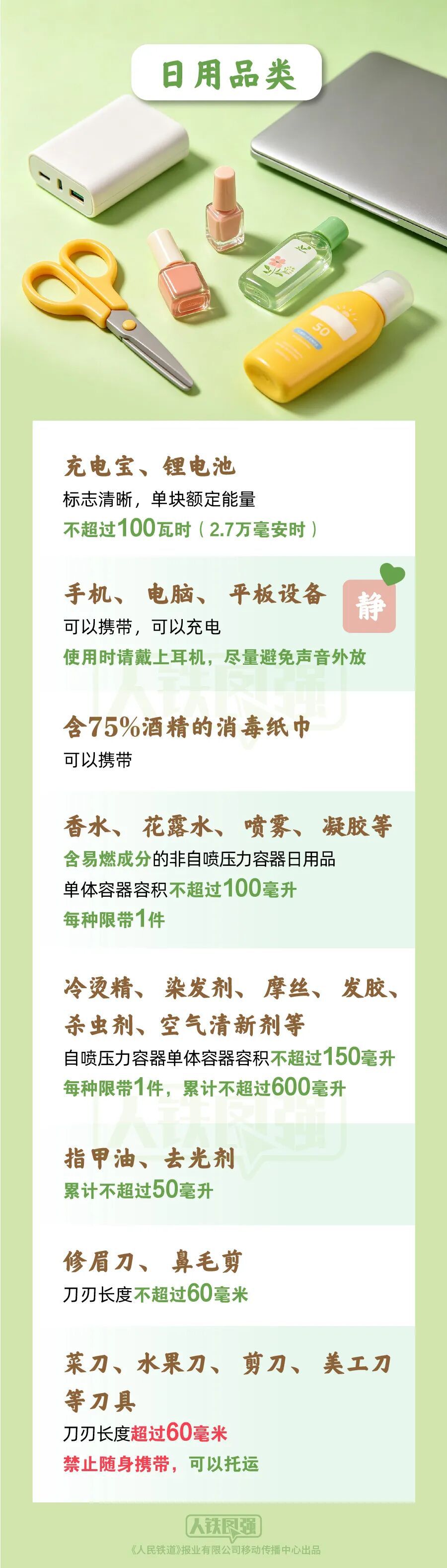 端午小长假铁路出行携带物品清单发布 旅客可对照自查  第3张
