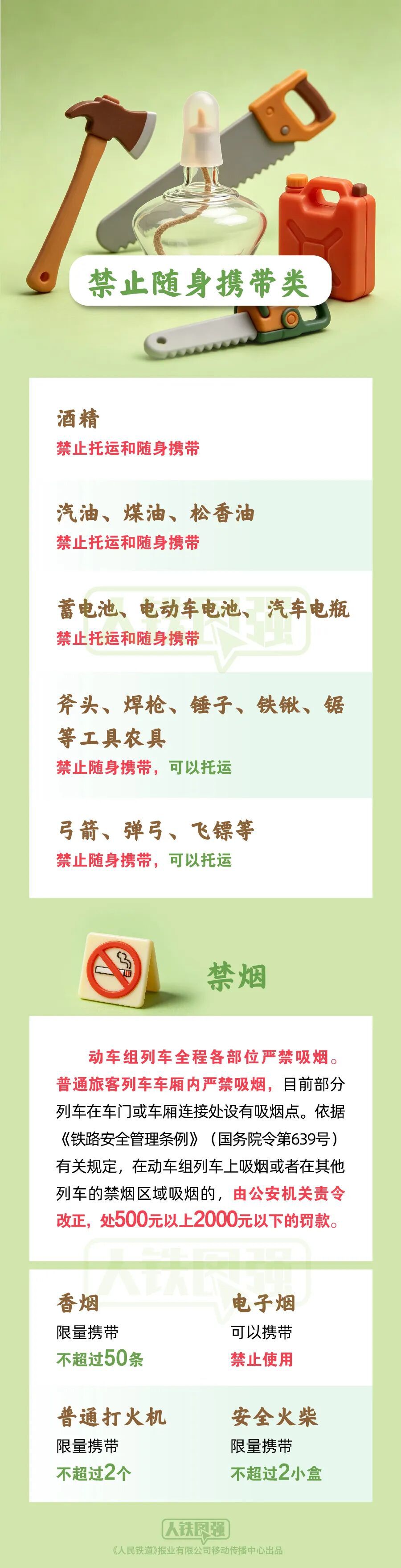 端午小长假铁路出行携带物品清单发布 旅客可对照自查  第5张