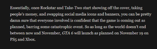 R星宣布《GTA6》6月25日开启预购，官方封面图同步公开  第2张