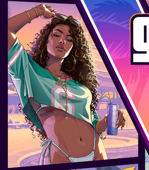 Rockstar Games发布《GTA6》封面视觉插画，全新女性形象引发热议