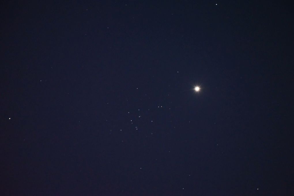 6月20日晚金星与蜂巢星团上演近距离相伴 第3张 6月20日晚金星与蜂巢星团上演近距离相伴 第3张