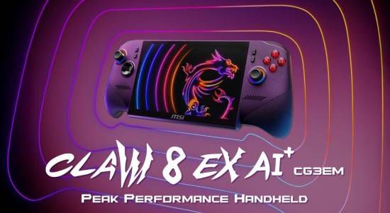 微星新款掌机MSI Claw 8 EX AI+定价1799美元 超预期1500美元