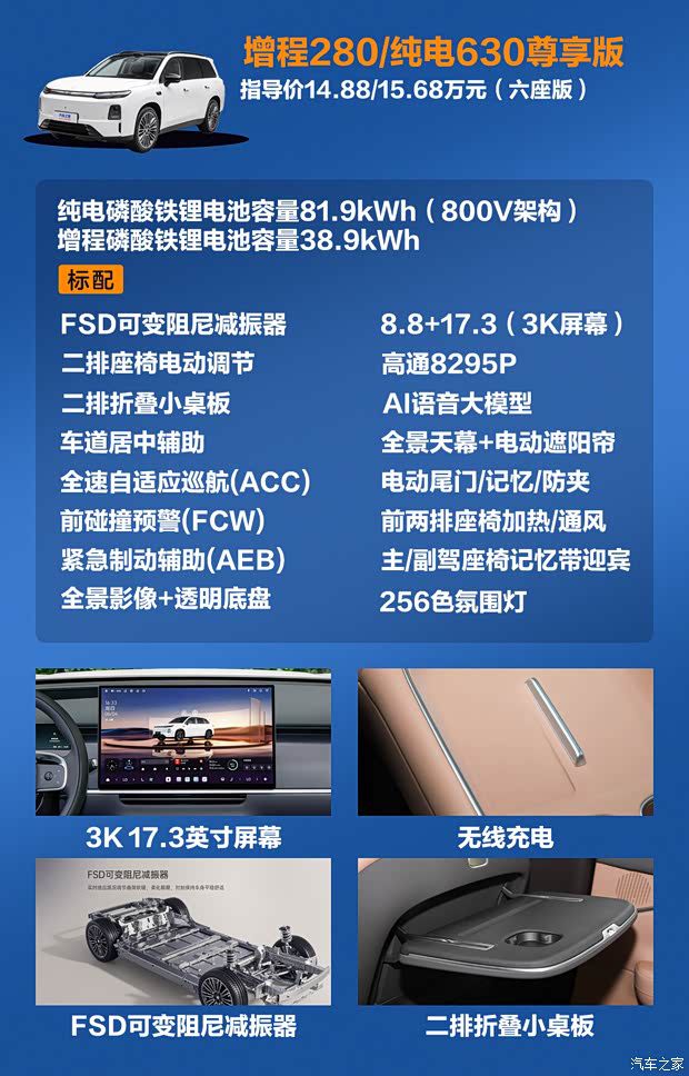 零跑C16 2027款上市 14.58-16.98万元 提供8款车型  第8张