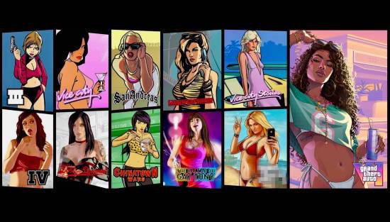 GTA6》封面公布延续二十余年传统，封面女郎成时代文化缩影