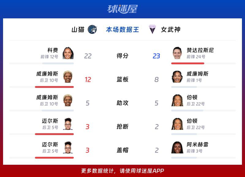2026赛季WNBA常规赛山猫81比75战胜女武神  第2张