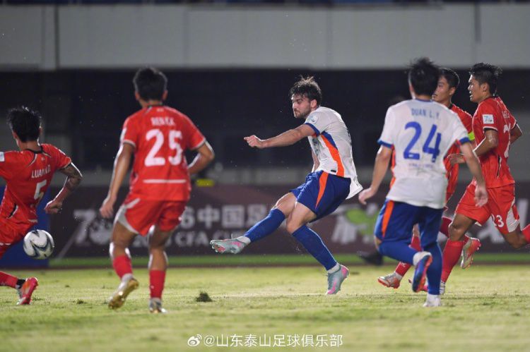 山东泰山5-0客胜广西恒宸，泽卡帽子戏法助球队挺进足协杯下一轮  第6张
