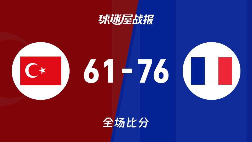法国女篮U20友谊赛76-61击败土耳其女篮U20