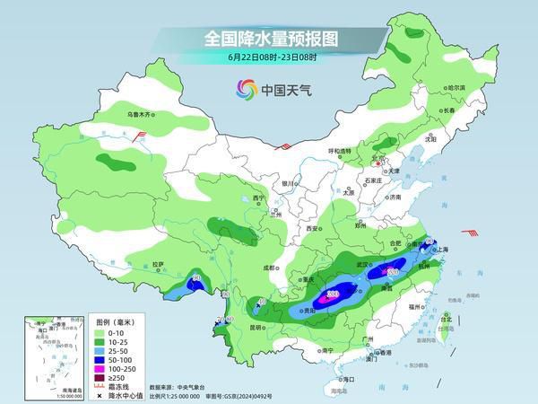 长江中下游今明两天（6月21日至22日）将迎暴雨到大暴雨 东北降雨仍频繁  第2张