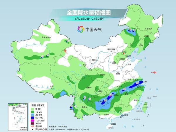 长江中下游今明两天（6月21日至22日）将迎暴雨到大暴雨 东北降雨仍频繁  第3张
